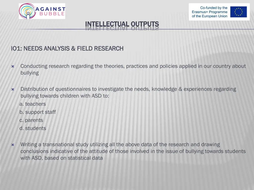 intellectual outputs intellectual outputs