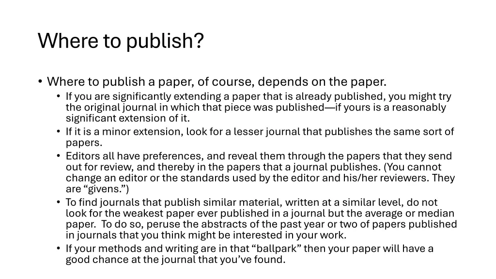 where to publish