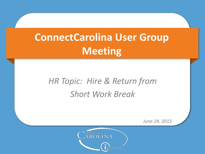 connectcarolina user group meeting