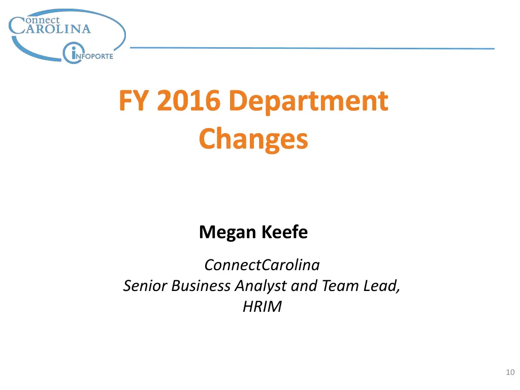fy 2016 department changes