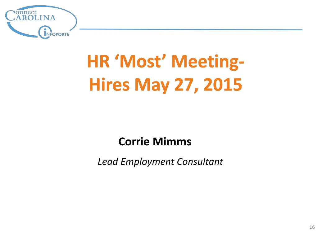 hr most meeting hires may 27 2015