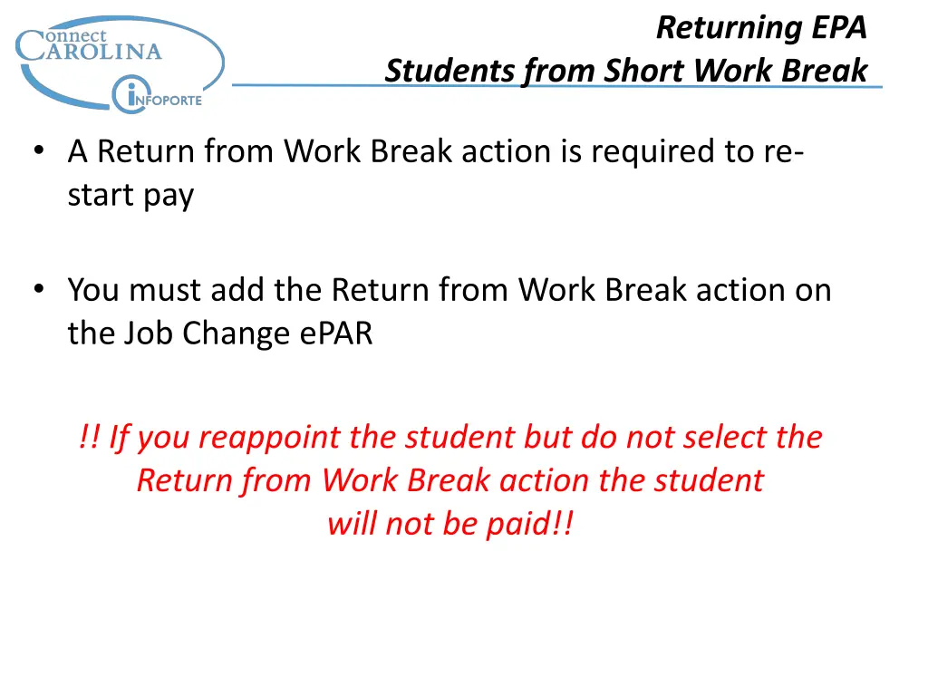 returning epa 1