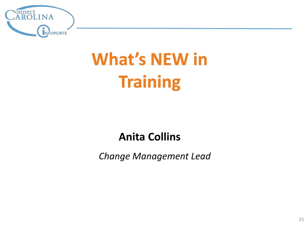 what s new in training