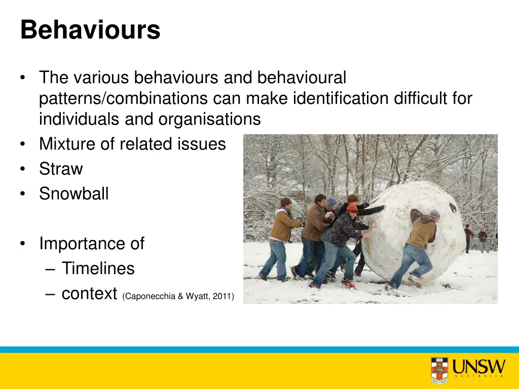 behaviours