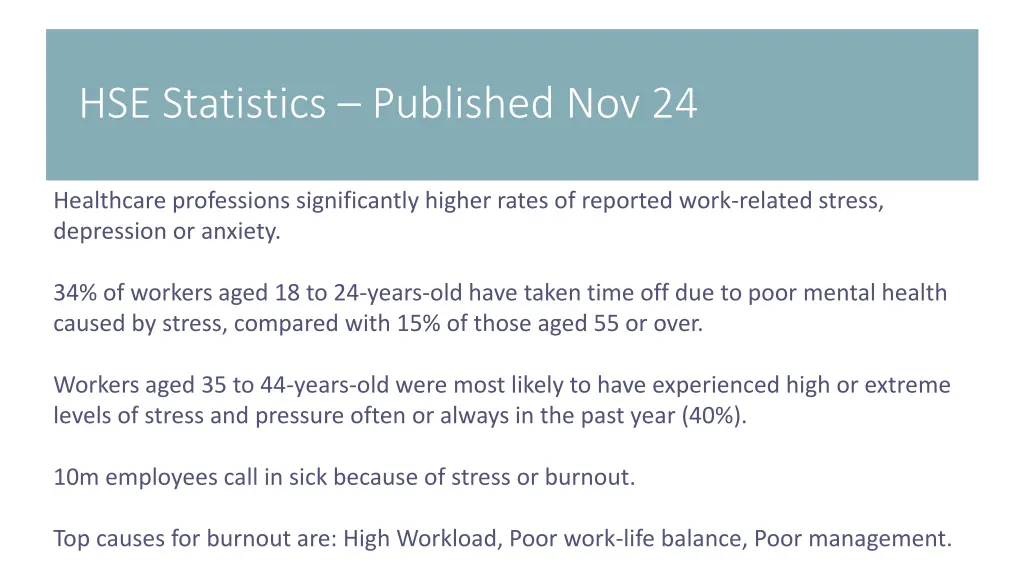 hse statistics published nov 24
