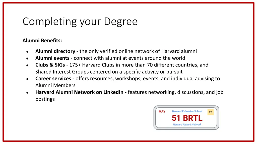 completing your degree