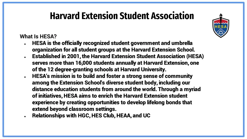 harvard extension student association