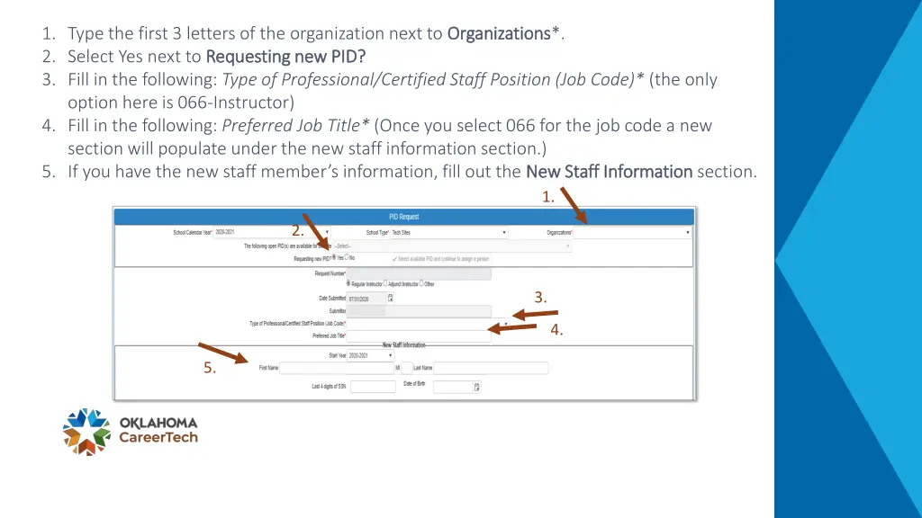 1 type the first 3 letters of the organization