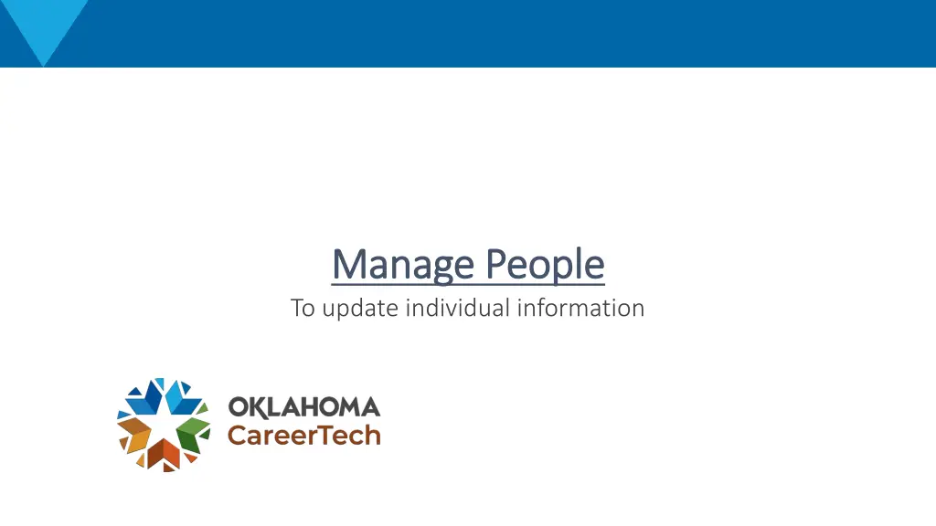 manage people manage people to update individual