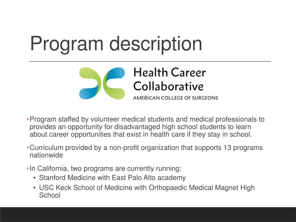 program description