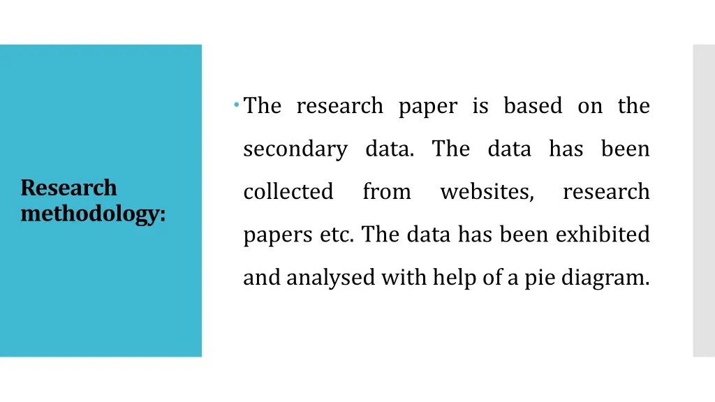 the research paper is based on the