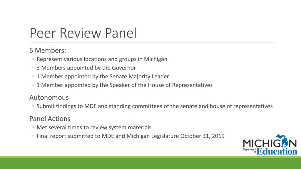 peer review panel