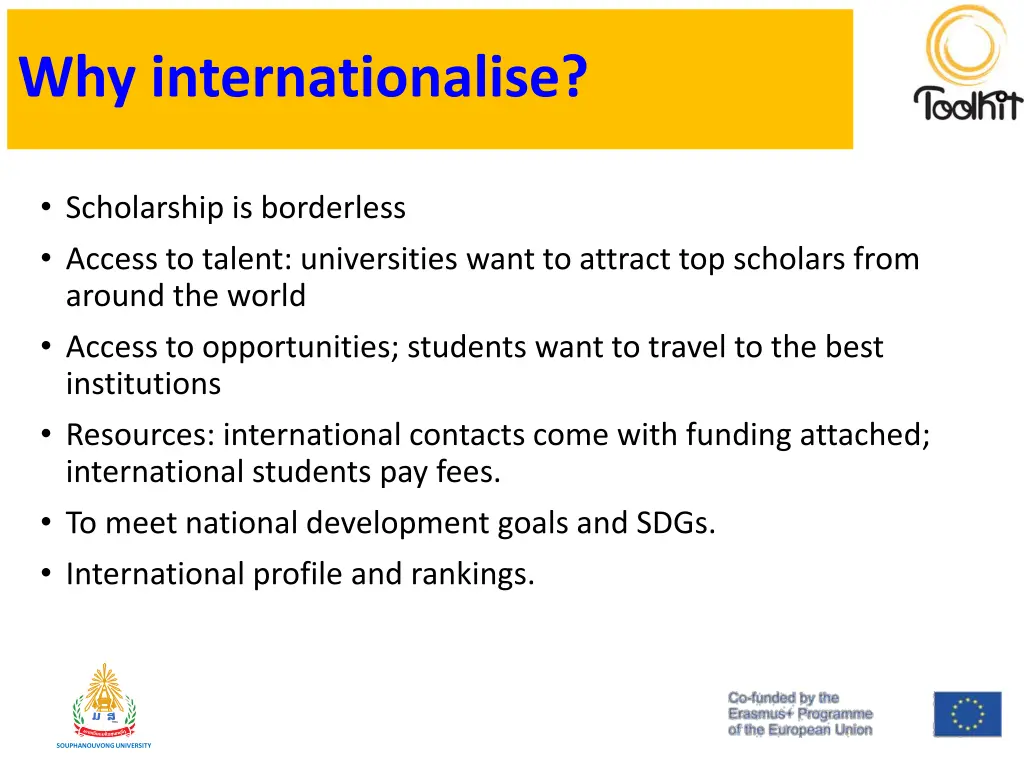why internationalise