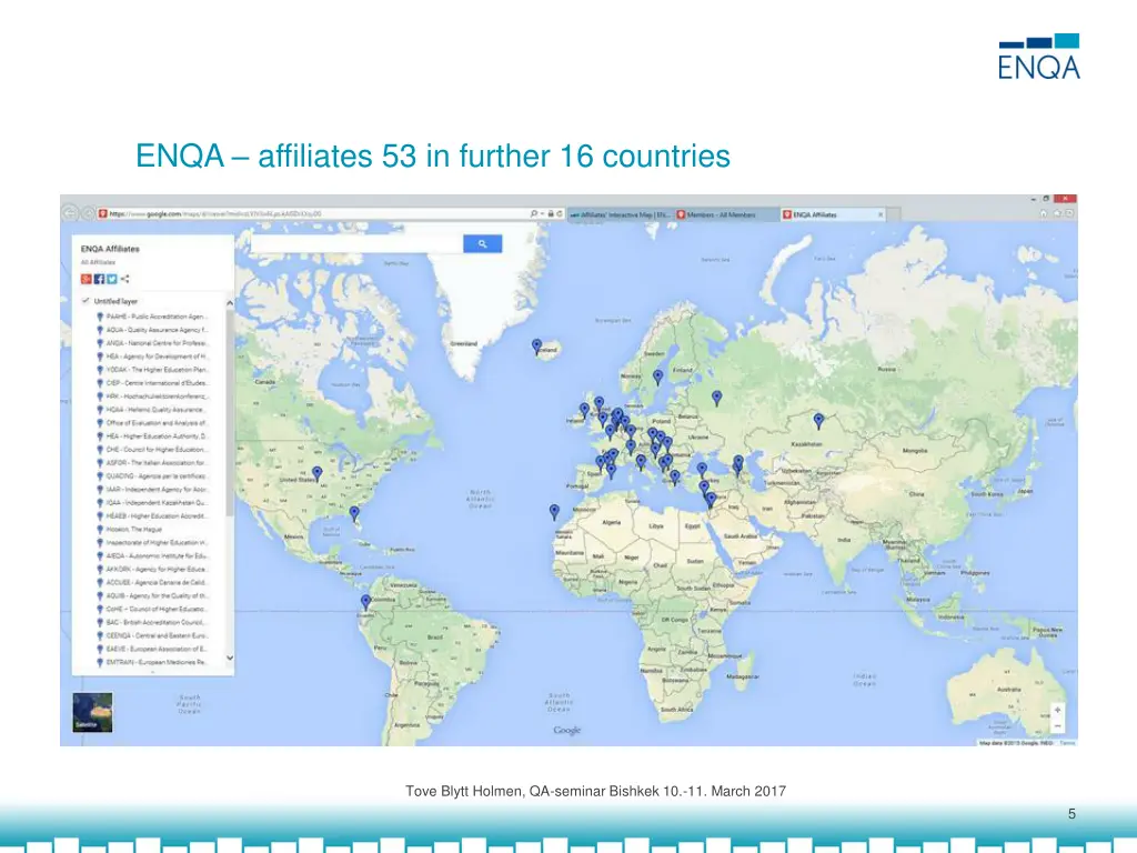 enqa affiliates 53 in further 16 countries