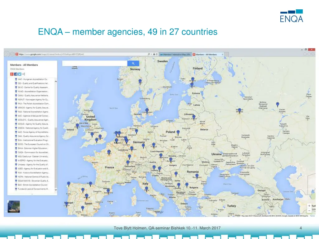 enqa member agencies 49 in 27 countries