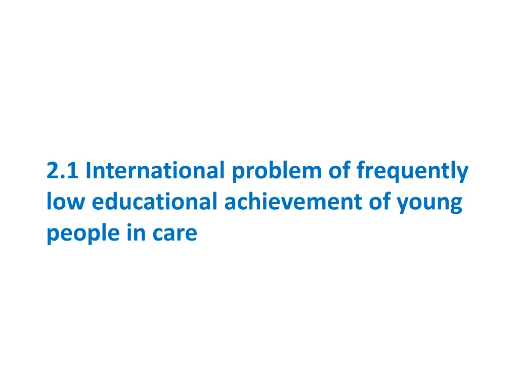 2 1 international problem of frequently