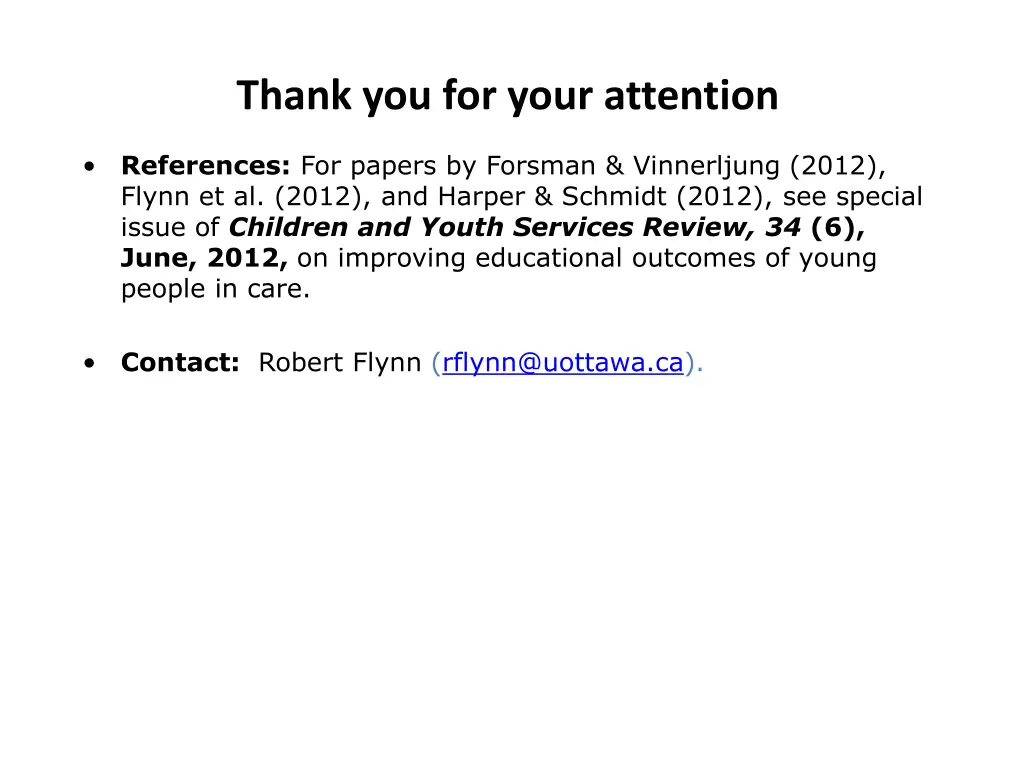 thank you for your attention