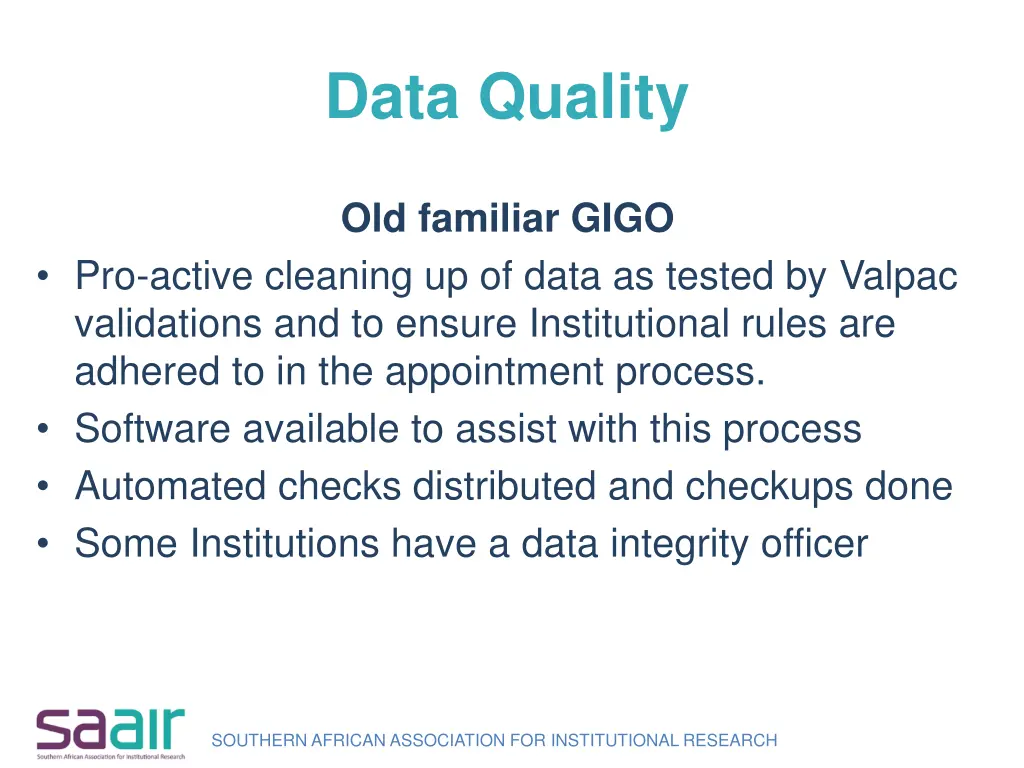 data quality