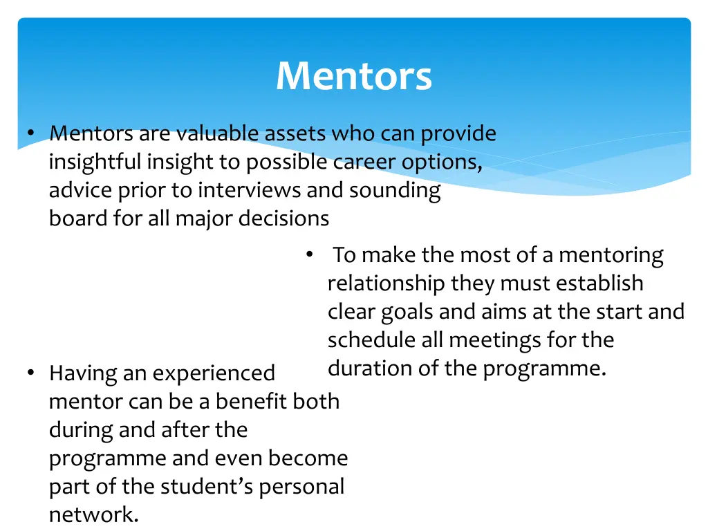mentors