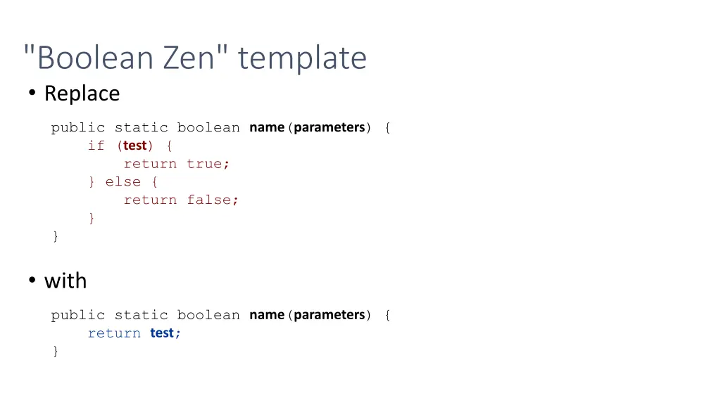 boolean zen template replace