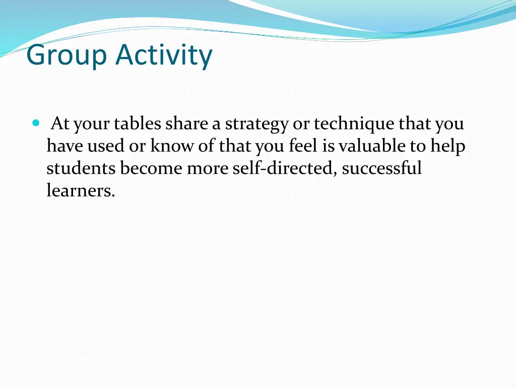 group activity