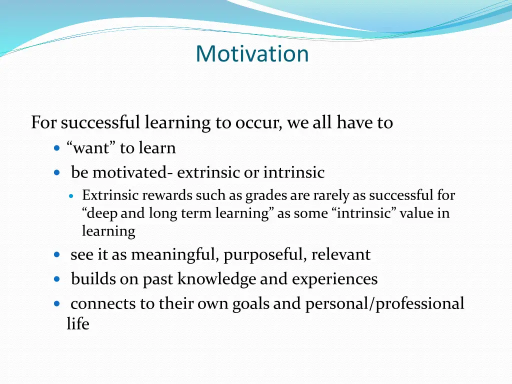 motivation