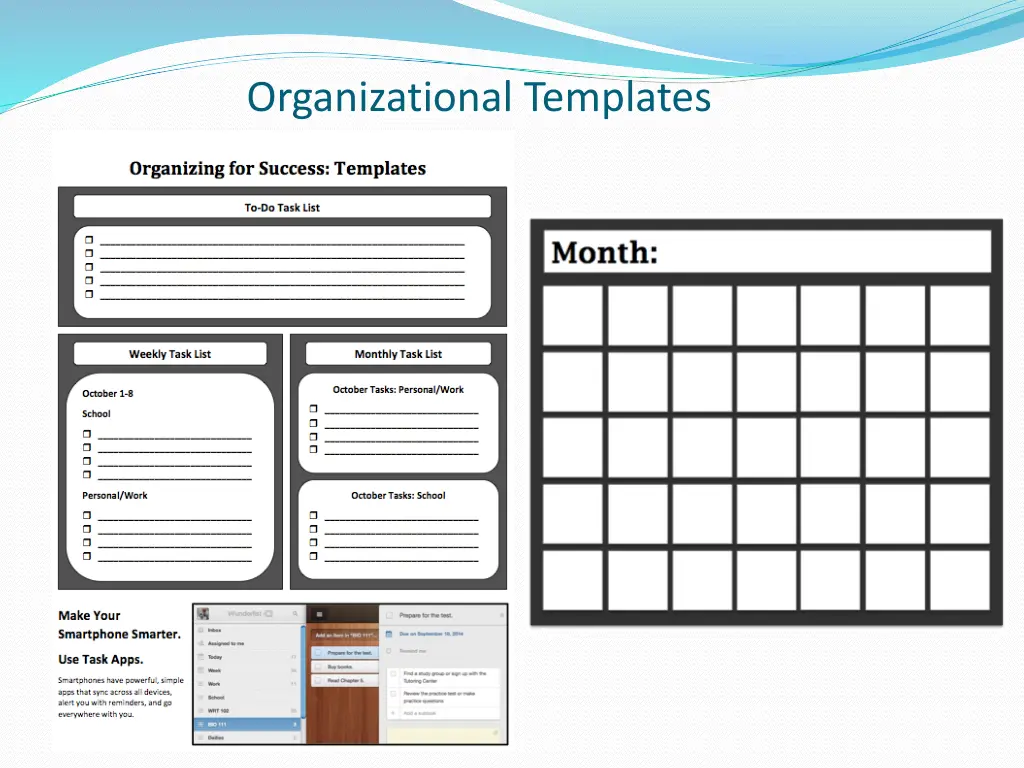 organizational templates