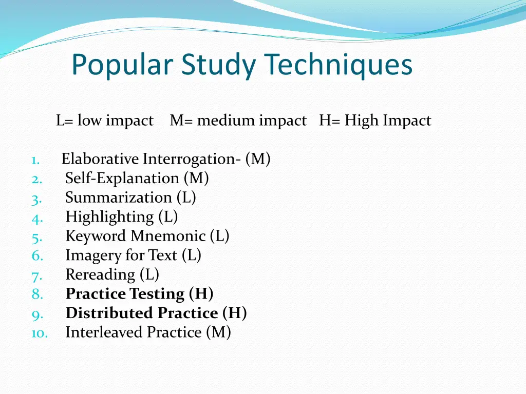popular study techniques 1