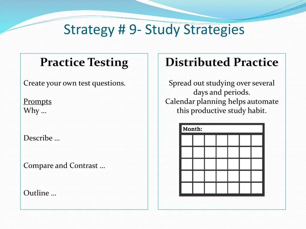 strategy 9 study strategies