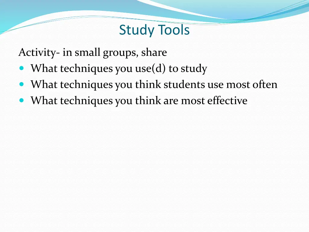 study tools