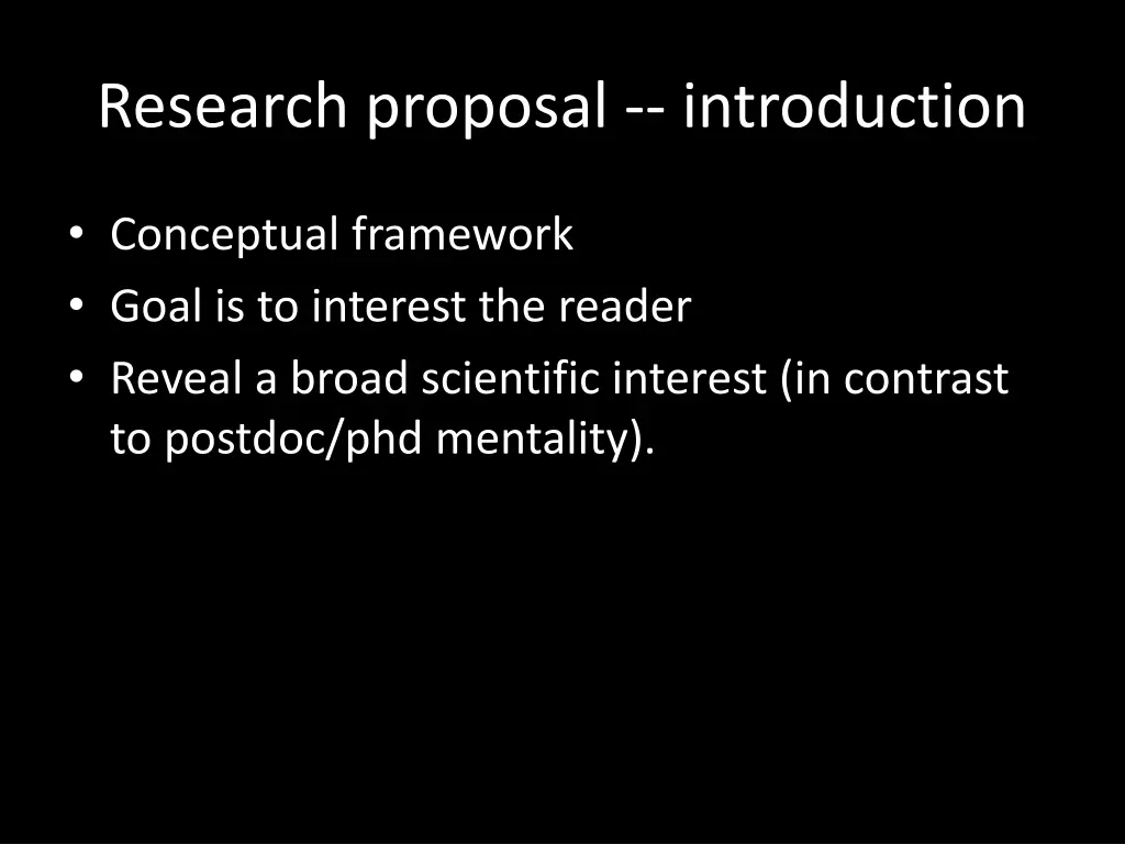 research proposal introduction