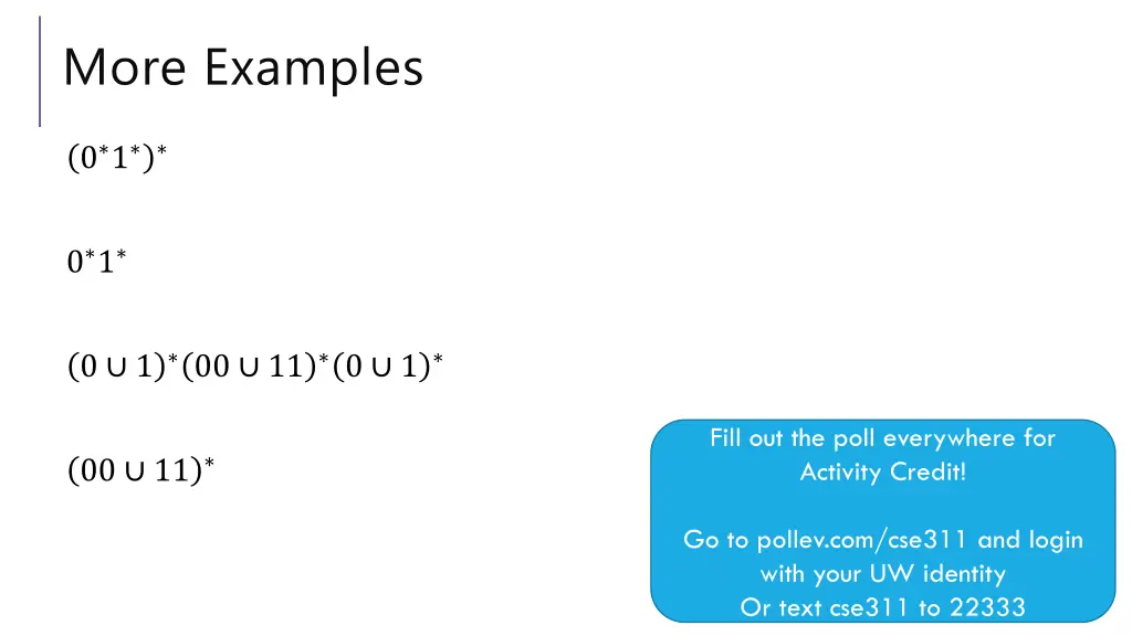 more examples