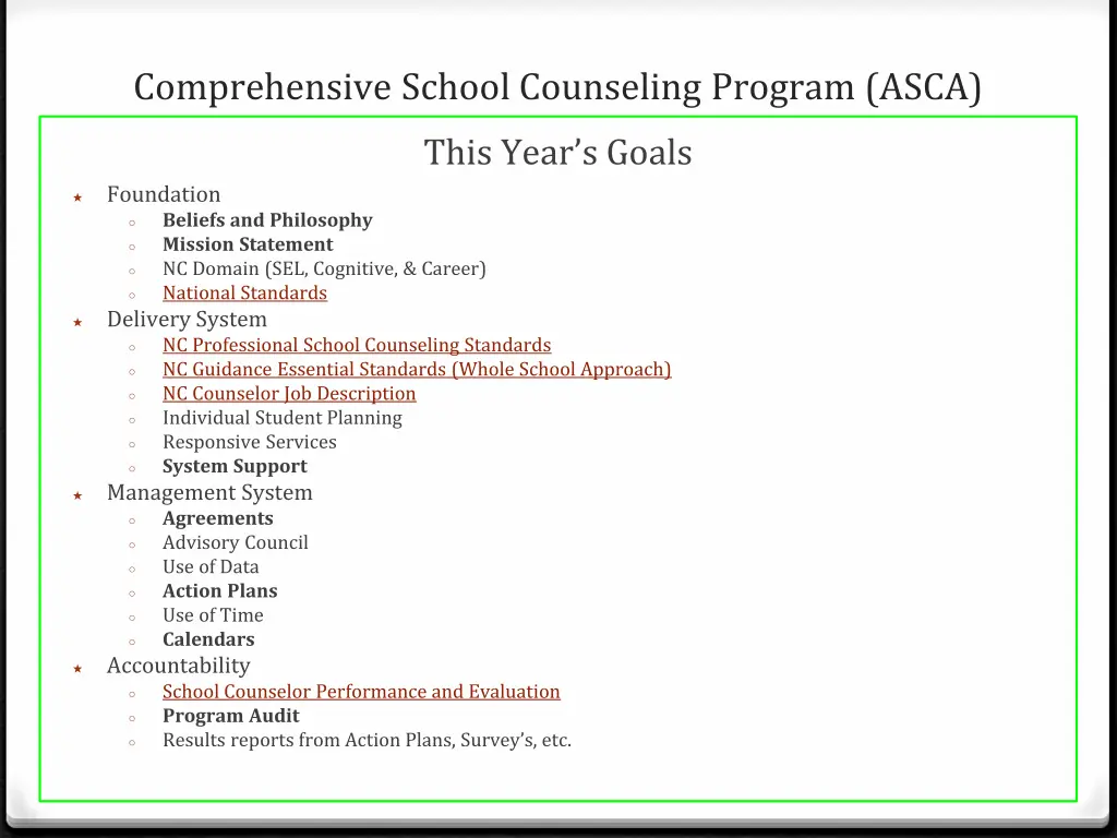 comprehensive school counseling program asca