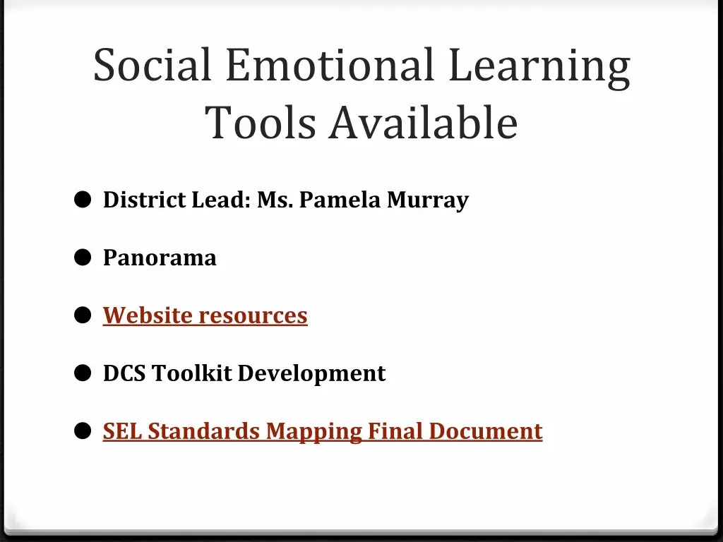 social emotional learning tools available