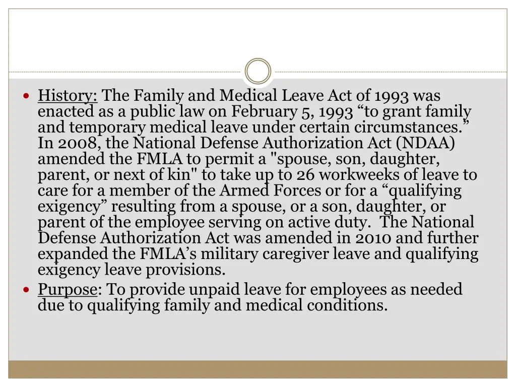 history the family and medical leave act of 1993