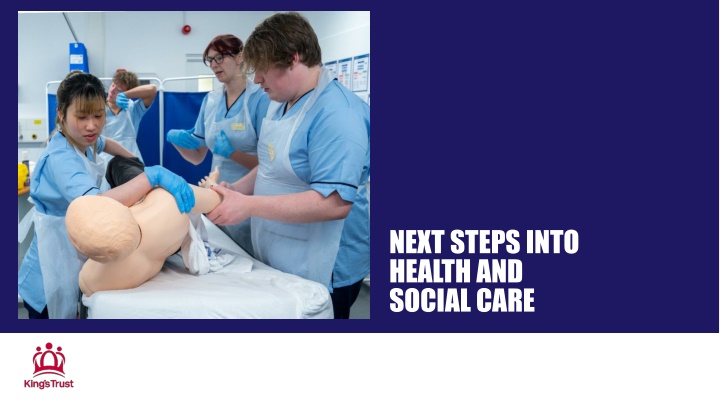 next steps into health and social care