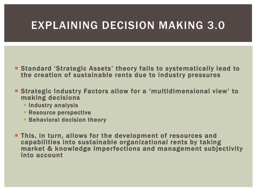 explaining decision making 3 0