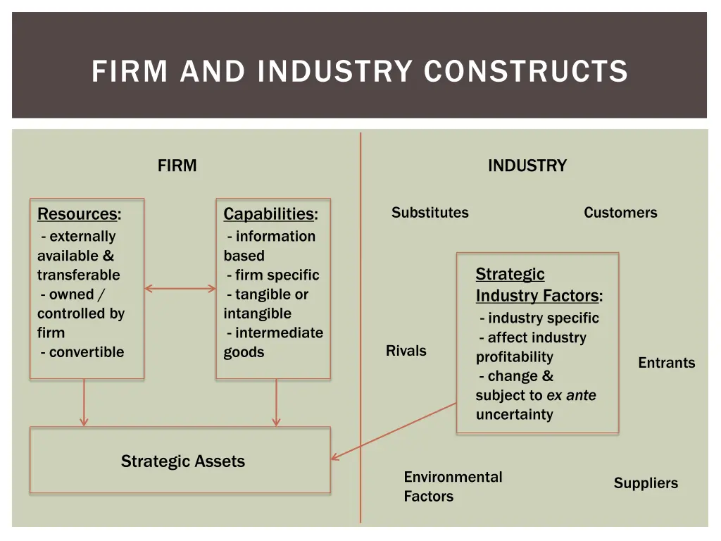 firm and industry constructs