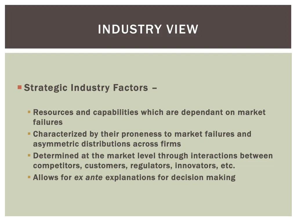 industry view 1