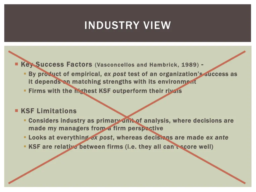industry view