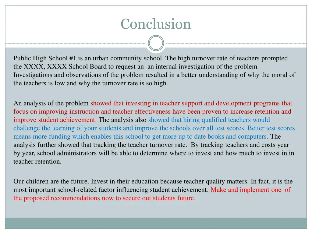 conclusion
