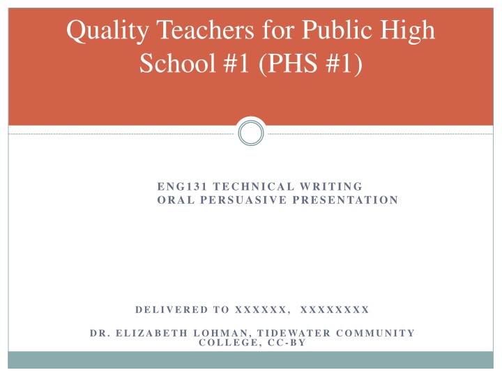 quality teachers for public high school 1 phs 1