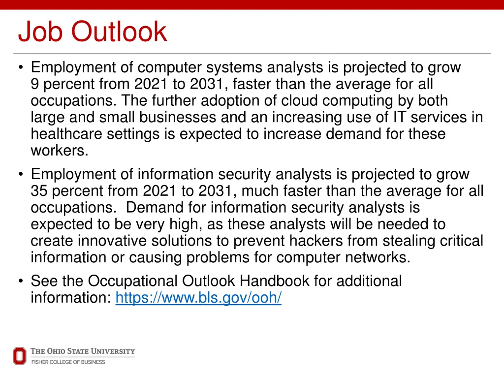 job outlook