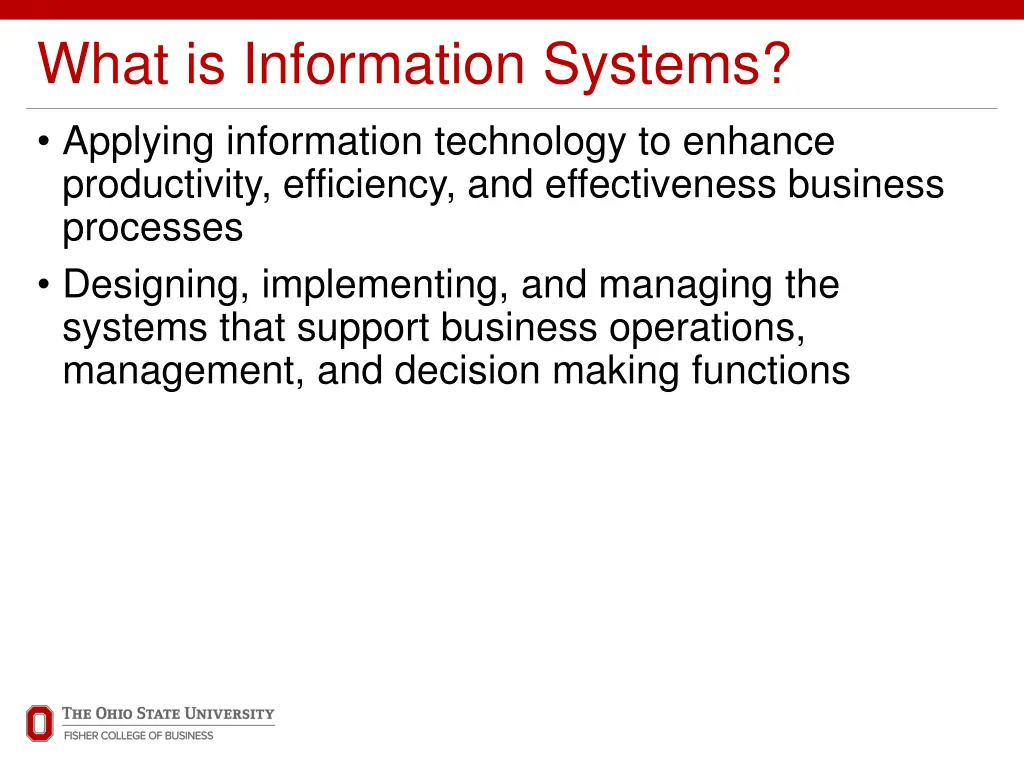 what is information systems