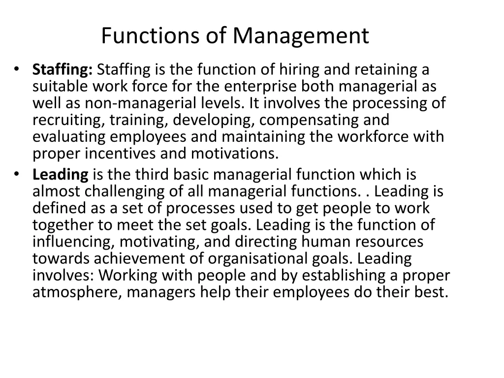 functions of management 2