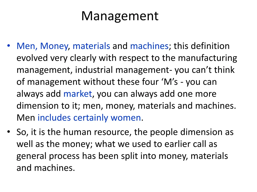 management