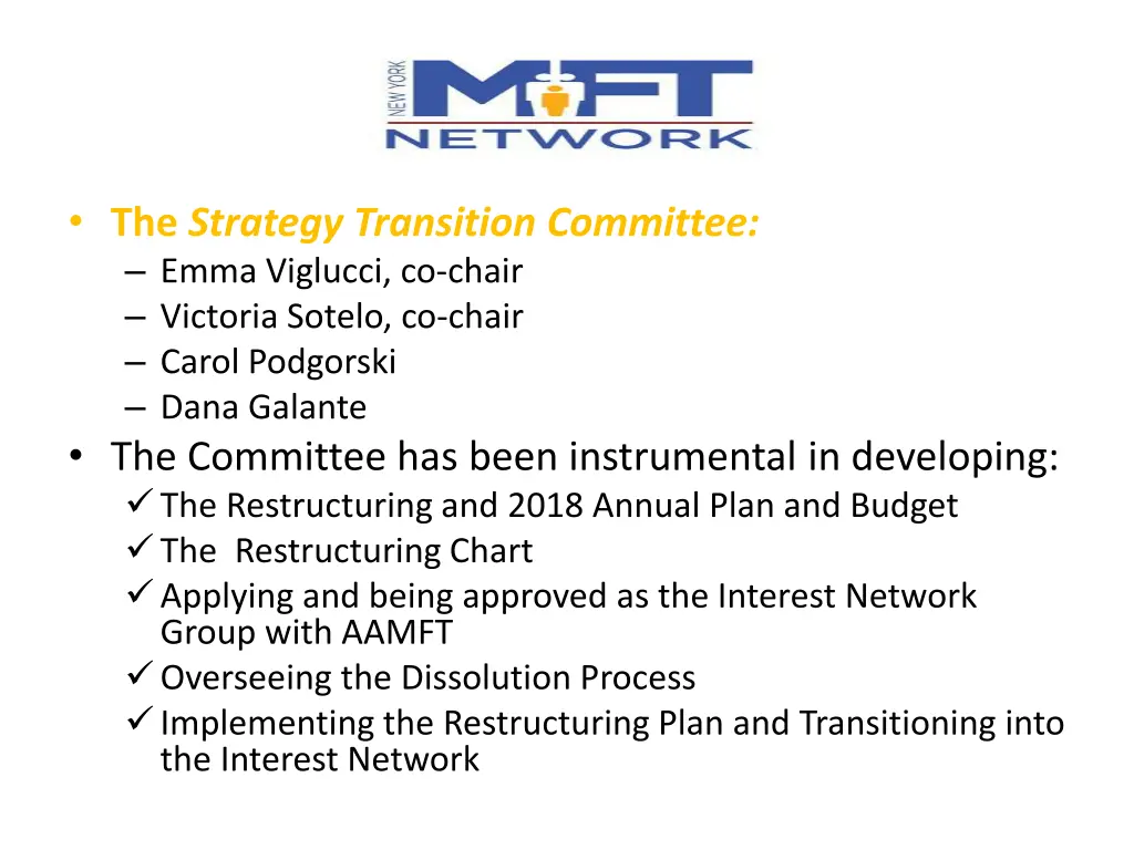 the strategy transition committee emma viglucci