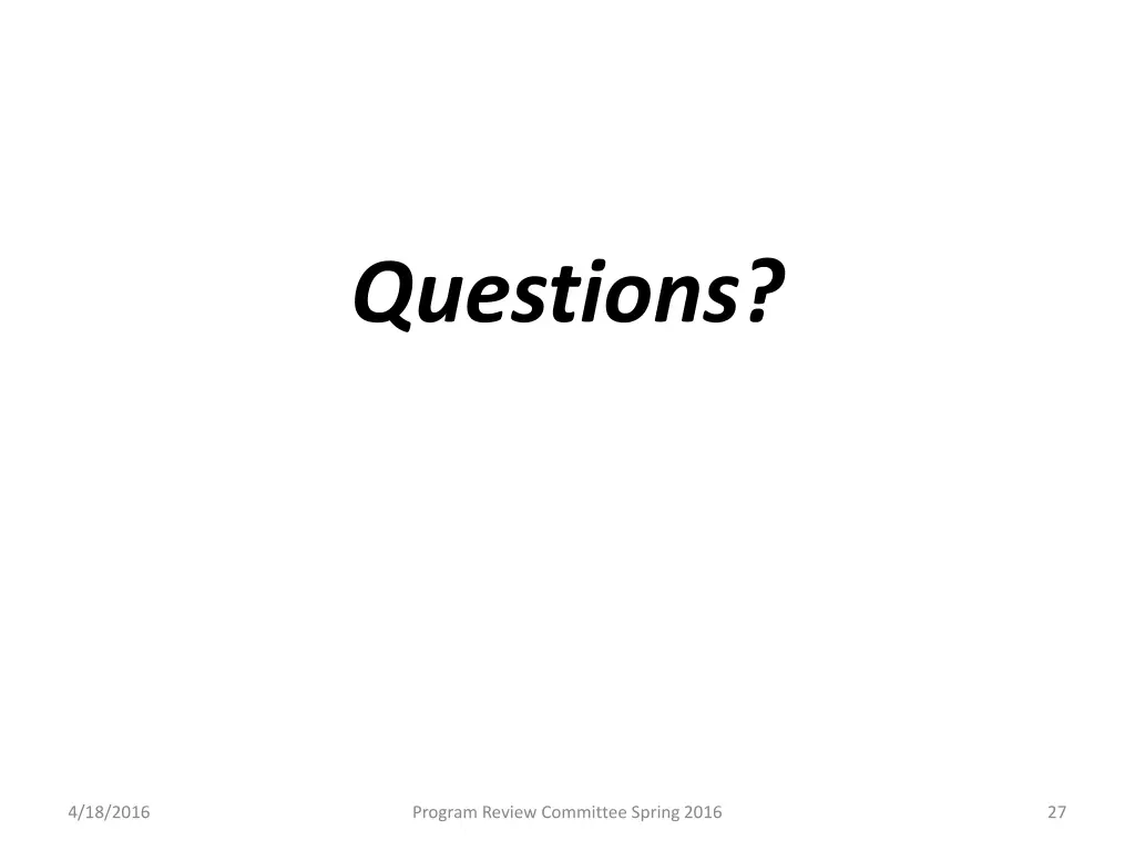 questions