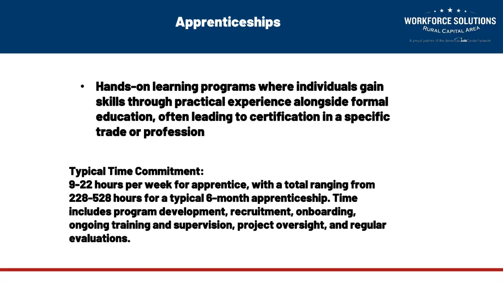 apprenticeships