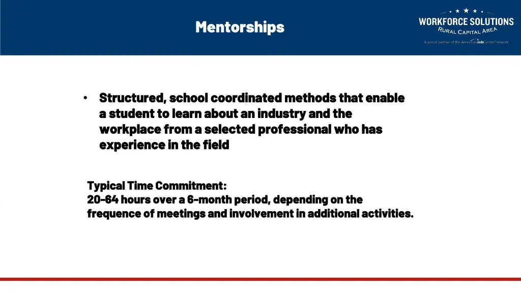 mentorships